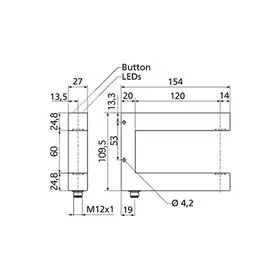 Ультразвуковой датчик кромки Microsonic bks-6/12/CIU