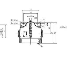 Блочный выключатель Balluff BNS 813-B03-R12-61-A-20-01-FC