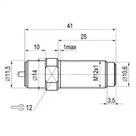 Индуктивный датчик ТЕКО ISB WB22A8-31N-1,5-Z-1C-1