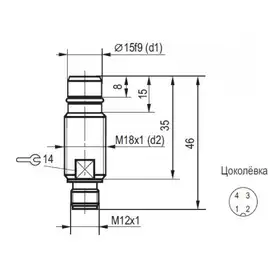 Индуктивный датчик ТЕКО ISB WC47S8-31P-1,5-ZS4-50