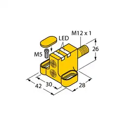 Индуктивный датчик TURCK NI4-DSC26-2Y1X2-H1140