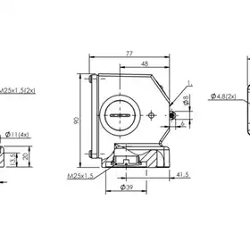 Блочный выключатель Balluff BNS 813-B04-R12-72-22-04