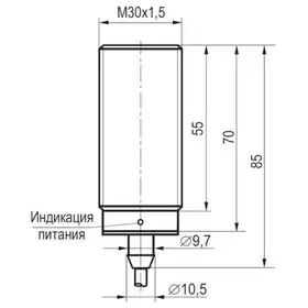 Индуктивный датчик расстояния ТЕКО ISAB AF82A-31P-10-P-V