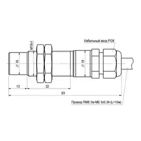 Индуктивный датчик ТЕКО ISBm WG46B8-31PS-4-Z-VP1-10
