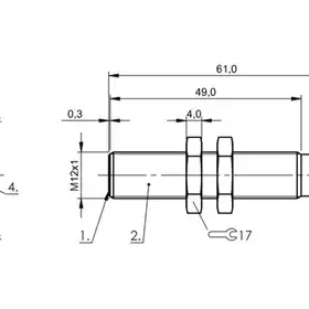 Емкостной датчик Balluff BCS M12B4I1-PSC40D-EP02