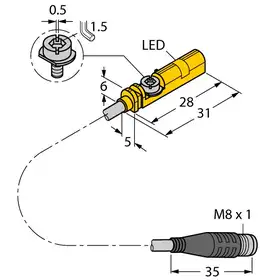 Магнитный датчик TURCK BIM-UNT-AP7X-0.3-PSG3S