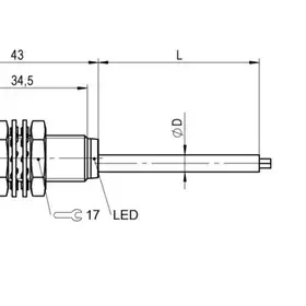 Индуктивный датчик расстояния Balluff BAW M12MF-ICC70G-BP02