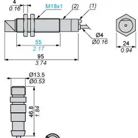 Cветовой барьер безопасности Telemecanique XU2S18PP340WLDR