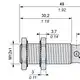 Индуктивный датчик безопасности Telemecanique XS112B3PCM12