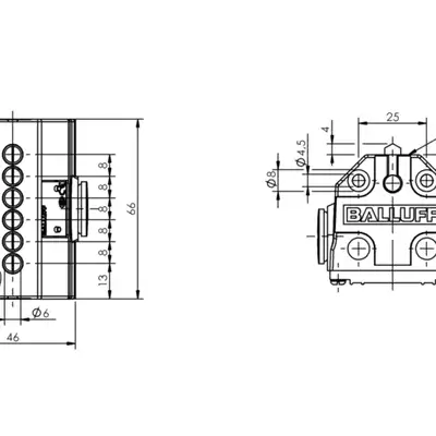 Блочный выключатель Balluff BNS 819-B06-D08-40-11