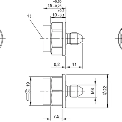 Транспондер RFID Balluff BIS M-142-13/A-M8-GY