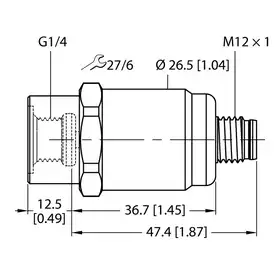 Датчик давления TURCK PT1.6R-1001-I2-H1141/X