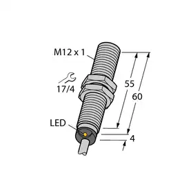 Индуктивный датчик TURCK BI4U-M12E-VP44X