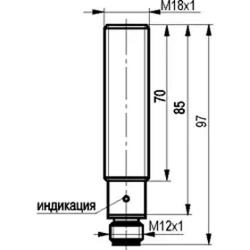 Индуктивный датчик ТЕКО ISB AC42A-02G-7E-LS27