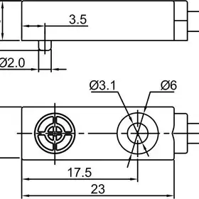 Индуктивный датчик LANBAO LE08XSN25DPO