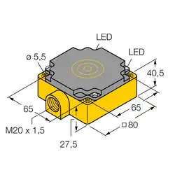 Индуктивный датчик TURCK NI50-CP80-VN4X2