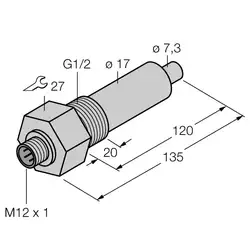 Датчик потока TURCK FCS-G1/2A4-NA-H1141/L120