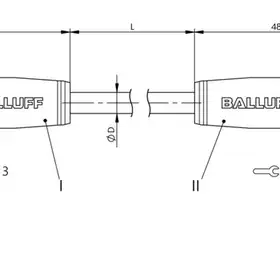 Соединительный кабель Balluff BCC M418-M418-3A-342-PX0825-010