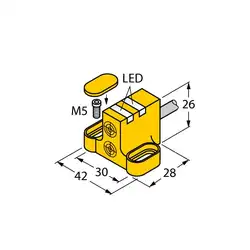 Индуктивный датчик TURCK NI4-DSC26-2AP6X2