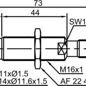 Индуктивный датчик LANBAO LR16XBF02DPOB-E2