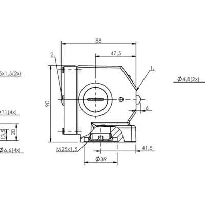 Блочный выключатель Balluff BNS 819-B02-D16-72-10-FE