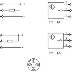Индуктивный датчик LANBAO LR14XBF03DNCB-E2