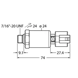 Датчик давления TURCK PT250R-2105-I2-DT043P