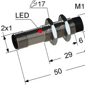 Индуктивный датчик Мега-К PS2-12M50-8N11-C4