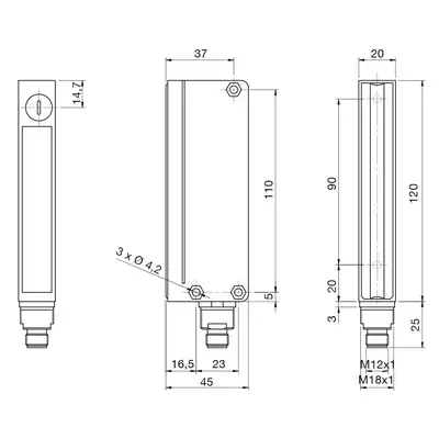 Световая завеса DATASENSING BX10SR/XA-HB