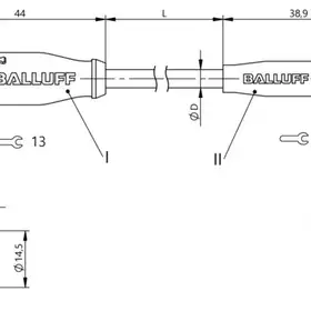 Соединительный кабель Balluff BCC M415-M314-3F-304-PX0434-003
