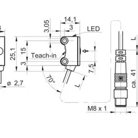 Оптический датчик Baumer O200.ER-GW1J.72NV/E026