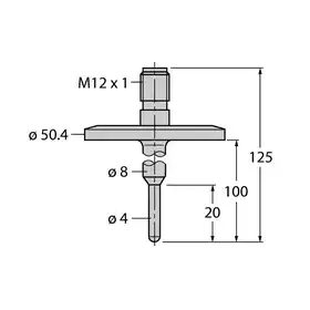 Датчик температуры TURCK TP-504A-TRI1.5-H1141-L100