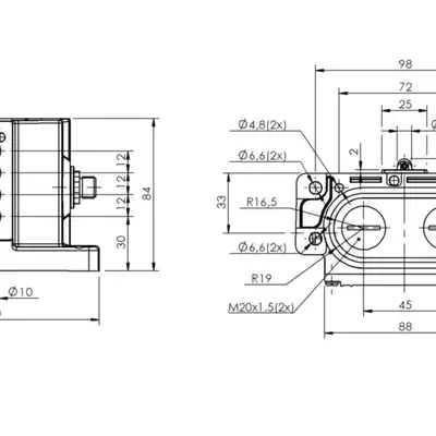 Блочный выключатель Balluff BNS 819-D04-R12-62-10-S80S