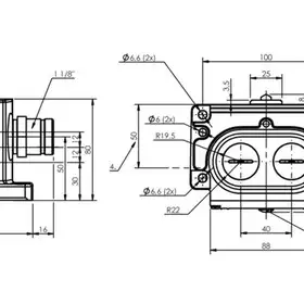 Блочный выключатель Balluff BNS 819-D03-E12-100-10-FD-S90R