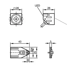 Индуктивный датчик Balluff BES Z03K-GSS10B-EP00,8-GS04-006