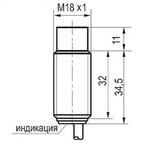 Индуктивный датчик ТЕКО ISN F4A-31N-8-L