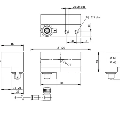 RFID головка чтения/записи Balluff BIS M-308-001-S115