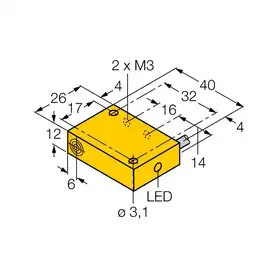 Индуктивный датчик TURCK NI4-Q12-AZ31X