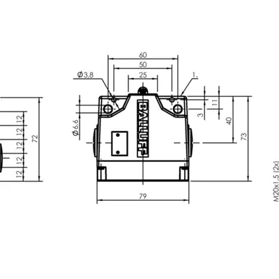 Блочный выключатель Balluff BNS 813-B05-R12-61-A-20-04