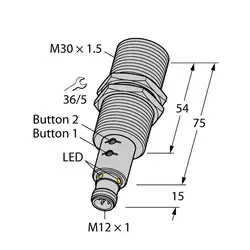 Ультразвуковой датчик TURCK RU300U-M30E-LIU2PN8X2T-H1151
