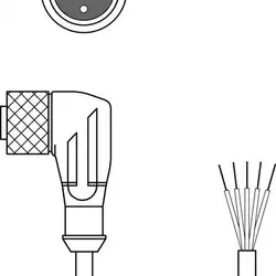 Разъем с кабелем Leuze Electronic KD U-M12-5W-V1-020