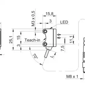 Оптический датчик Baumer O200.ZR-PV1T.72NV/E026_H006