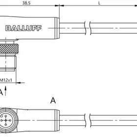 Разъем с кабелем Balluff BCC M425-0000-2A-043-PS0534-020