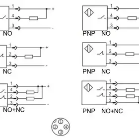 Индуктивный датчик LANBAO LE40XZSF20DNCY-E2