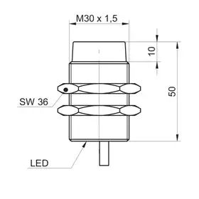 Индуктивный датчик Baumer IR30.P24S-N50.PV1Z.7BCV