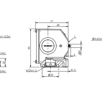 Блочный выключатель Balluff BNS 813-B02-R12-72-10-01