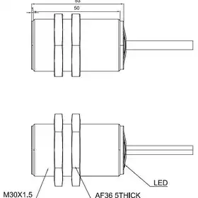 Индуктивный датчик LANBAO LR30XBF10DPOP