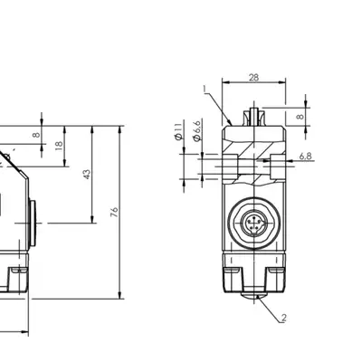 Одиночный выключатель Balluff BNS 819-FL-60-101-FD-S80L