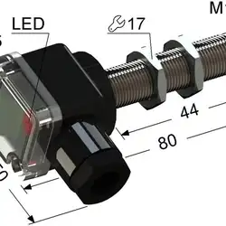 Индуктивный датчик Мега-К PS2-12M80-4B41-B