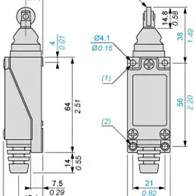 Kонцевой выключатель Telemecanique XCE103C